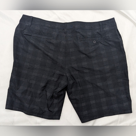 Pair of 2 HangTen Men's XXL Size 42 Gray and Black Zip-Up Hybrid Chino Shorts - Picture 5 of 15